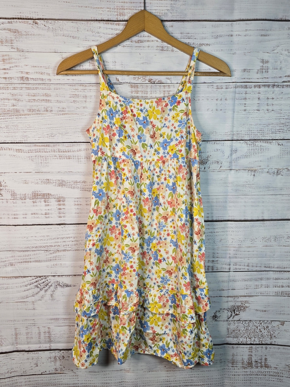 Old Navy Girls XL 14-16 Floral Tiered Sundress Sleeveless Cottagecore